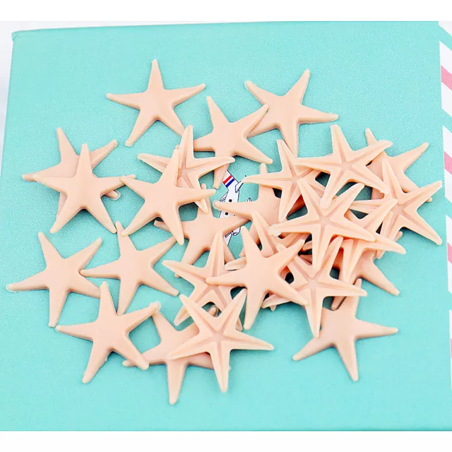 Lot 50Pcs  Mini Miniature Shell Beach Wedding Starfish Sea Star Craft DIY Decor