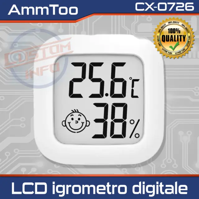 Smiley Mini LCD termometro digitale igrometro temperatura/ umidità ambiente