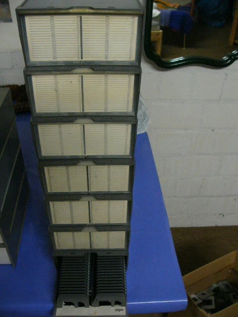 4 Diakästen  je 2 x 36 Universalmagazine Diamagazin Diabox Stapelbox
