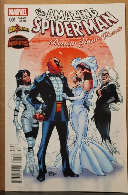 Amazing Spider-Man: Renew Your Vows 1 (2016) Pasquale Ferry Deadpool variant CS