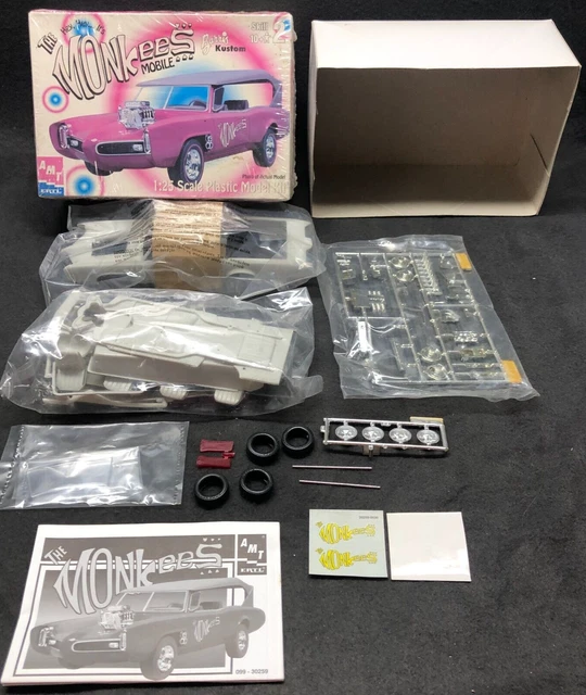 AMT The Monkees Mobile Model Opened 100% Complete Sealed Bags George Barris #2