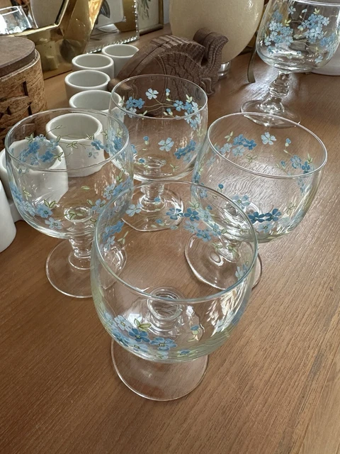 Plats à Four Arcopal Myosotis Violettes – Lot De 2, Vintage, Violet