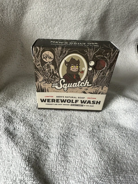 Werewolf Wash Dr Squatch Limited Edition Halloween Soap 5 Oz Bar Free Shipping
