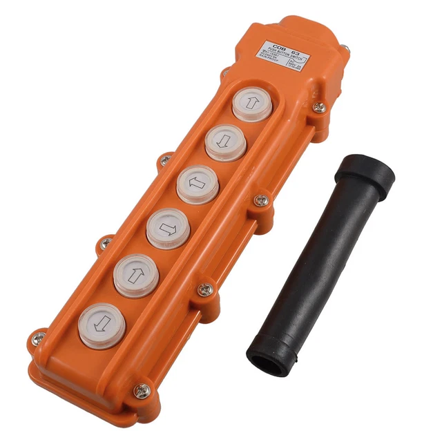 COB-63 6 Ways Rainproof Hoist Push Button Switch for Hoist Crane Control 250V 5A