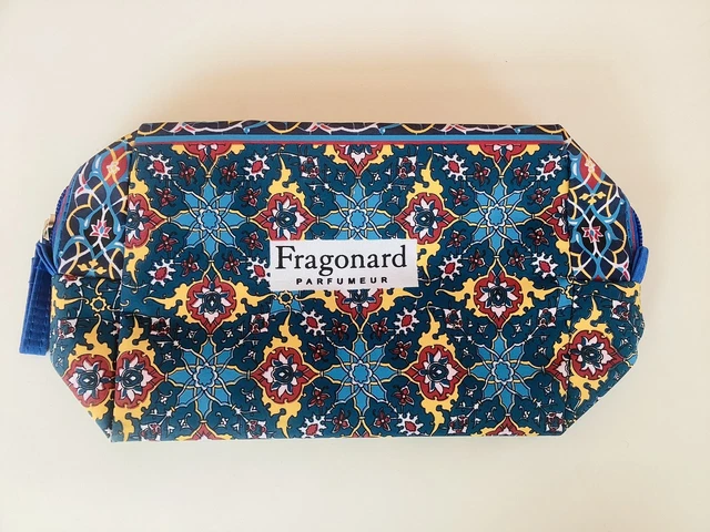Trousse De Toilette Fragonard - Pochette Make-up Bleue - En Polyester - Fermeture éclair - Neuf Avec étiquettes - Parfait Pour Voyager Ou Organiser Ses Produits De Beauté