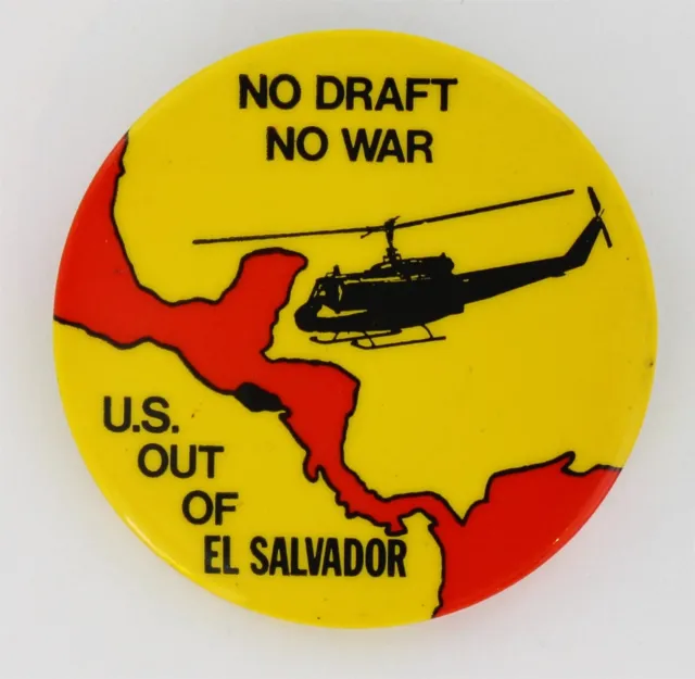 US Out Of El Salvador 1980 Sandinista Civil War Vietnam Huey Helicopter P11486