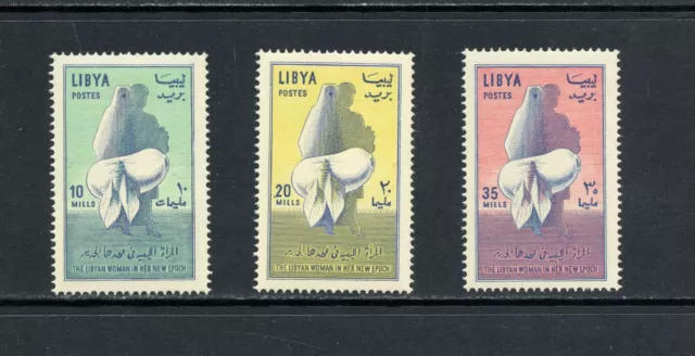 R1095 Libye 1964 Moderne Femme 3v. MNH