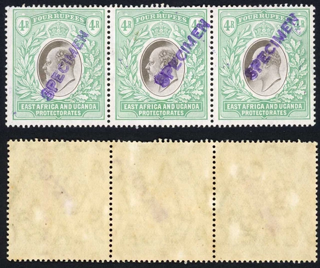 KUT SG29s KEVII 4R Wmk Mult Crown opt Specimen (locally) U/M STRIP