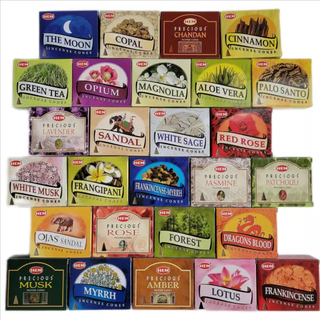 Hem Incense Cones MEGA SALE - Buy 5 Get 7 FREE !! Huge Variety - Free Shipping!