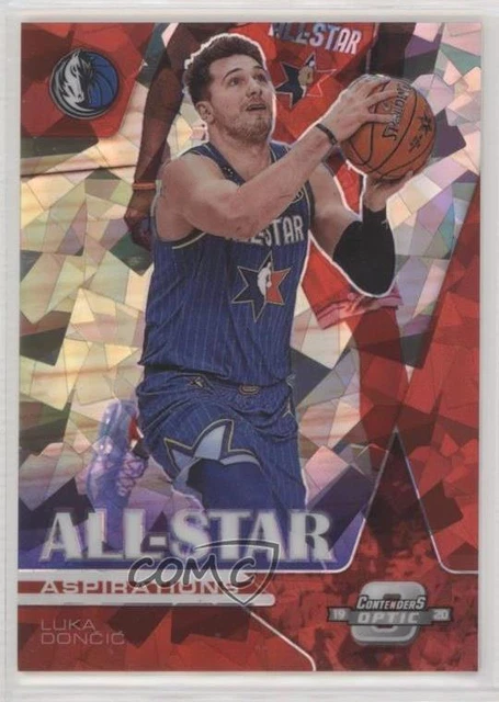 2019 Contenders Optic All-Star Aspirations Red Cracked Ice Prizm Luka Doncic #22