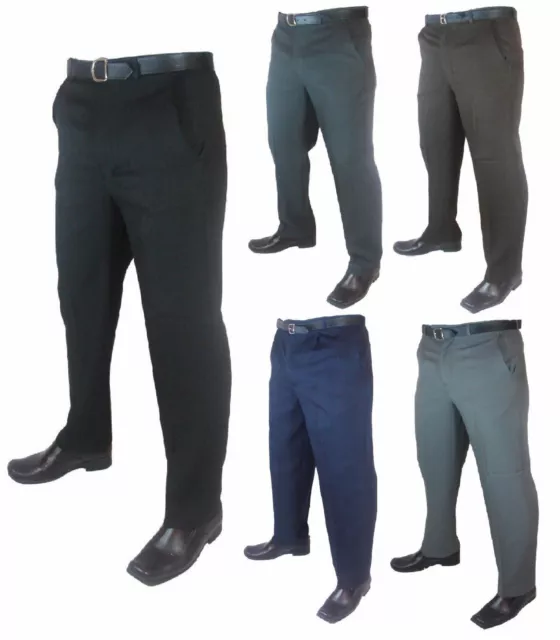 Mens Big Size Casual/Formal Trousers/Pants Legs 27" 29"and 31" Waist 30-62