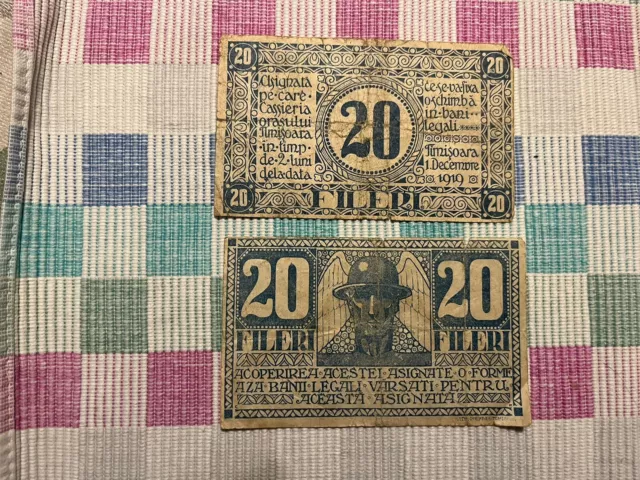 2 Banknoten Ungarn