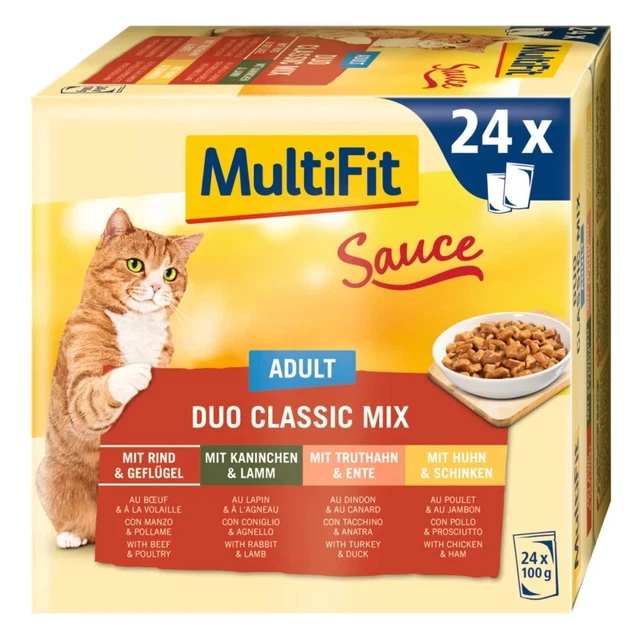 MultiFit Salsa Adulto Duo Mezcla Clásica Paquete Multi24x100 g