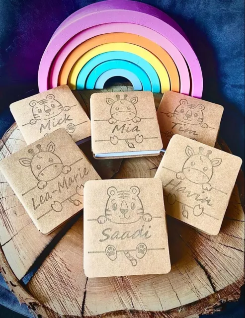 Personalisiertes Malbuch mit 12 Buntstiften super als Geschenk für Kinder