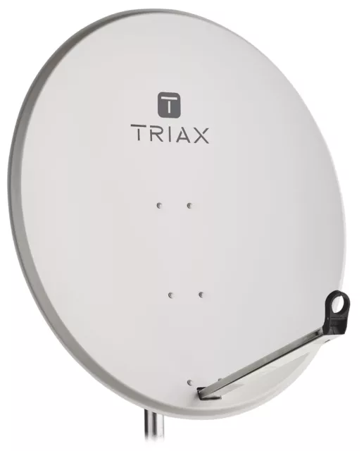 Satellite Antenna Dish As-100 Triax 100Cm White Off-Set Galvanized Steel