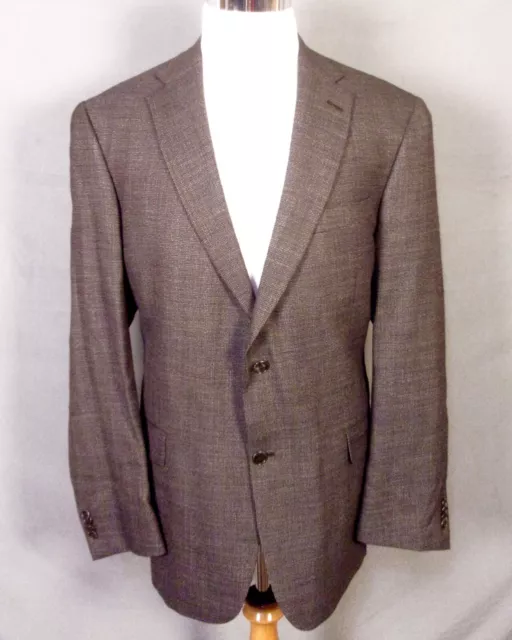 EUC Hart Schaffner & Marx RECENT Gray 100% Wool Blazer Sportcoat USA 46 L