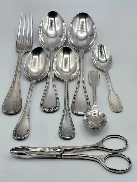 3 FOURCHETTES À gâteau Christofle Malmaison neuves sous blister (L10/6