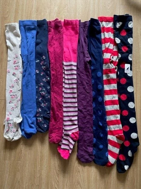 Age 9-10 years girls tights bundle x9 Kangol, M&S