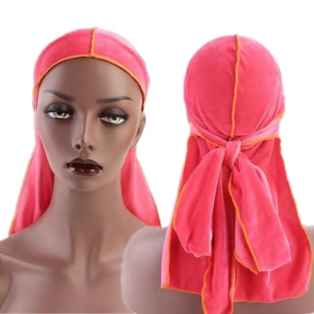 Velvet Durag / Du-rag / Do-rag / Bandana Unisex Dark Red -  Israel