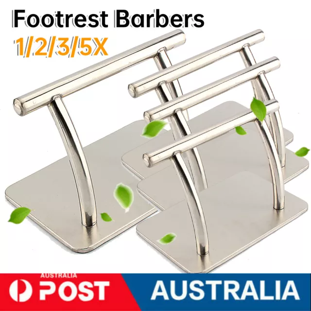 Stainless Footrest Barbers Hair Beauty Salon Tattoo Hairdressing Foot Rest AU