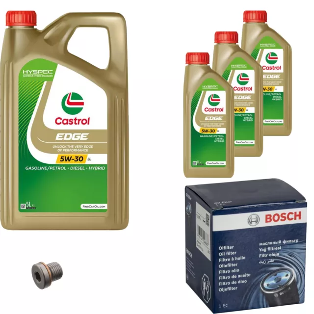 Filtre à Huile Bosch 8 L castrol edge 5W-30 Ll pour Porsche Panamera 4.0 4S