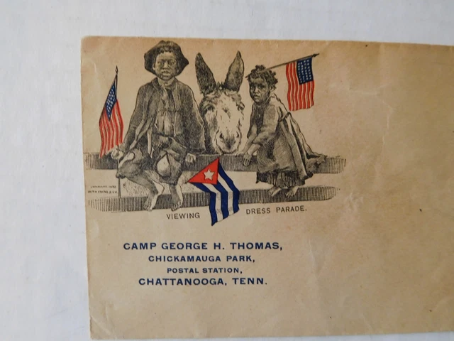 1898 Black Americana Spanish American War Camp Thomas Chickamauga Park Cover