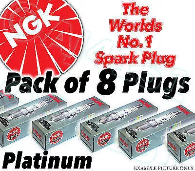 8x NEW NGK Platinum SPARK PLUGS - Part No. PFR6W-TG Stock No 5547 8pk sparkplugs