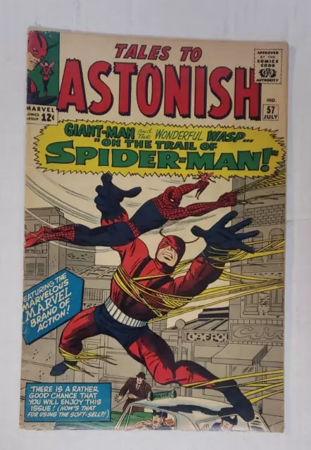 Tales To Astonish #57  Early Spider-Man Appearance! Marvel 1964