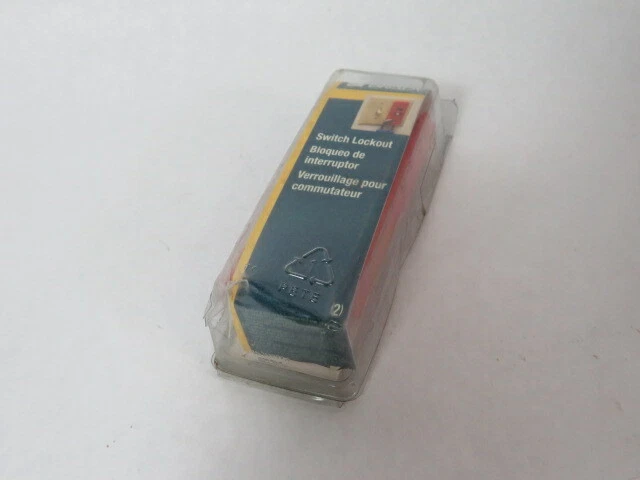 Brady 103540 Wall Switch Lockout 3.56"Hx1.42"Wx1"D 2-Pack ! NEW !