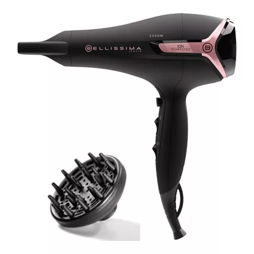 IMETEC 11860 BELLISSIMA K9 Asciugacapelli Phon 2300 watt Nero e Rosa