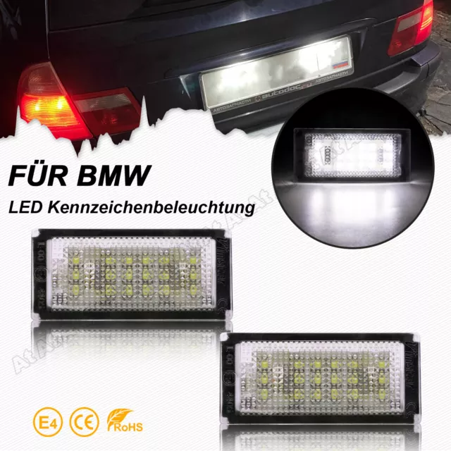 Led Kennzeichenbeleuchtung 6000K für BMW 3er E46 M3 2DCabrio Coupe LCI Facelift