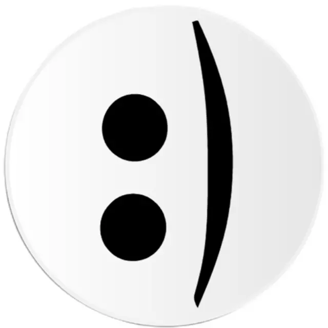 Smiley Face Emoticon - 10 Pack Circle Stickers 3" x 3" - Emoji