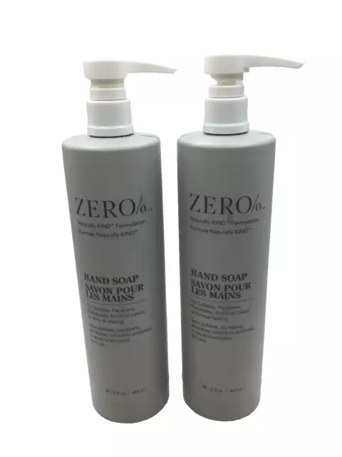 2X Gilchrist & Soames Zero% HAND SOAP Naturally Kind Formulation 15oz Each