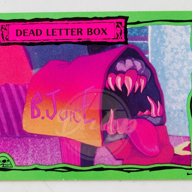 BEETLEJUICE ANIMATED DEAD Letter Box 42 Dart Flipcards Trading Card