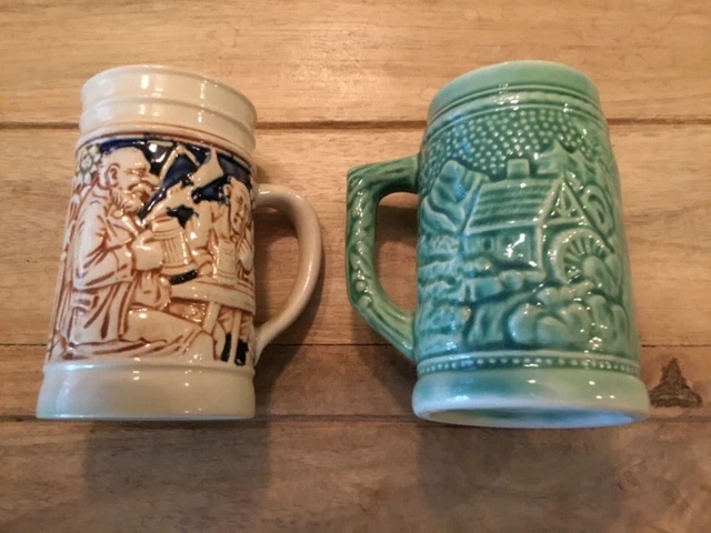 Vintage German & Japanese Kinder Mug Miniature Beer Stein Lot