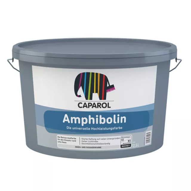 Caparol Amphibolin Fassaden- und Wandfarbe weiß 2,5 L 5 L 12,5 L