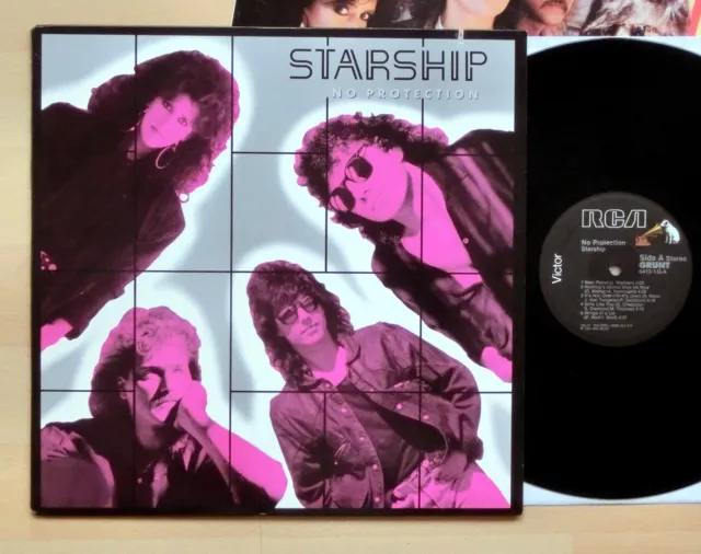 Starship - No Protection 1987 LP 1st US RCA Grunt 6413-1-G + OIS Mint