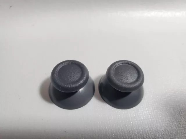 Replacement Pair Thumbstick Grips for Playstation 4 PS4 Joystick Cap Gray Black