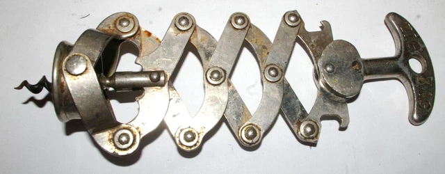Tire-bouchon Zig Zag L'Idéal – Look Vintage, Métal Gris, Super Pratique !
