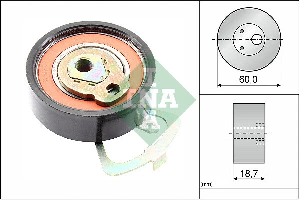 INA 531 0339 10 Poulie-tendeur, courroie crantée pour AUDI,SEAT,SKODA,VW,VW...