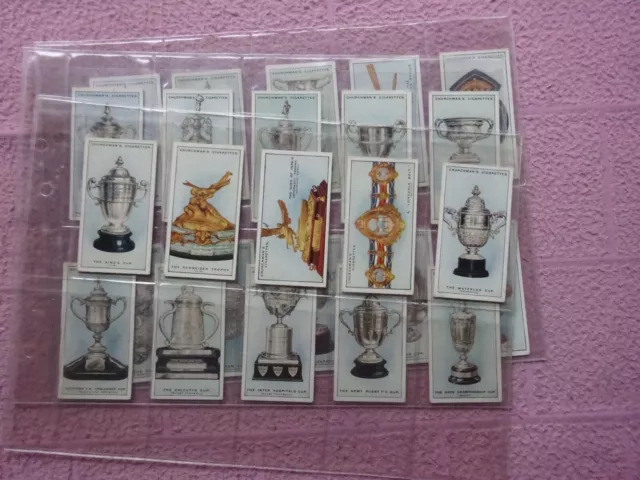 COMPLETE SET - CHURCHMAN - SPORTS TROPHIES   GD+ COUPLE sl lower