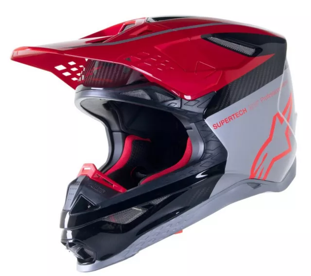 Alpinestars Supertech M10 Acumen LE MX Offroad Helmet Flake/Black/Silver