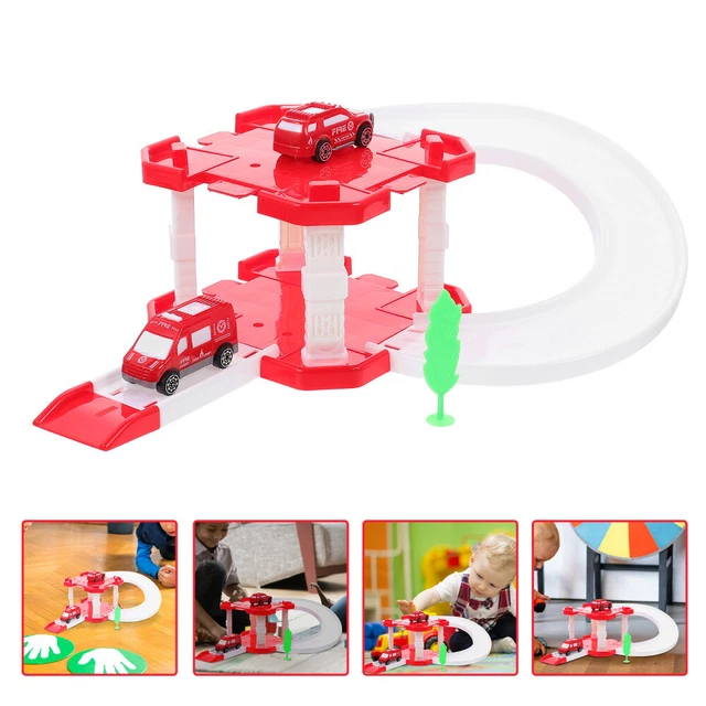 Auto Vigili del Fuoco giocattolo plastica giocattolo per bambini parcheggio auto rosso