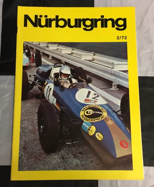ORIGINAL NURBURGRING 1970 2nd MAGAZINE ZEITSCHRIFT PROGRAMME 1000 500 KM GP F1