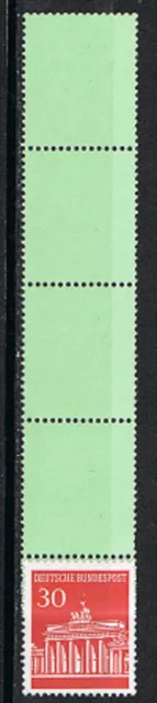 Bund, Br.Tor, RE 1+4 Lf, grün, 30Pf, Mi.Nr. 508, **, (BrT-36)
