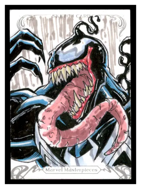 2018 Upper Deck UD Marvel Masterpieces 1/1 Sketch Venom D.R. Perry JS