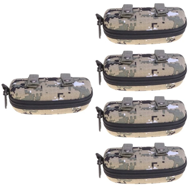 Set 5 Zipper Glasses Case Eva Travel Kids Camouflage Sunglasses