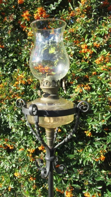 Antique oil lamp arts and crafts