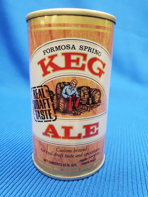 Vintage Formosa Spring KEG Ale - EMPTY 12oz SS Pull Tab Beer Can - CANADA