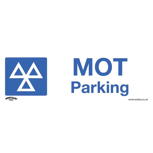 Sealey SS49P10 Avertissement Sécurité Signe - Mot Parking - Rigide Plastique -